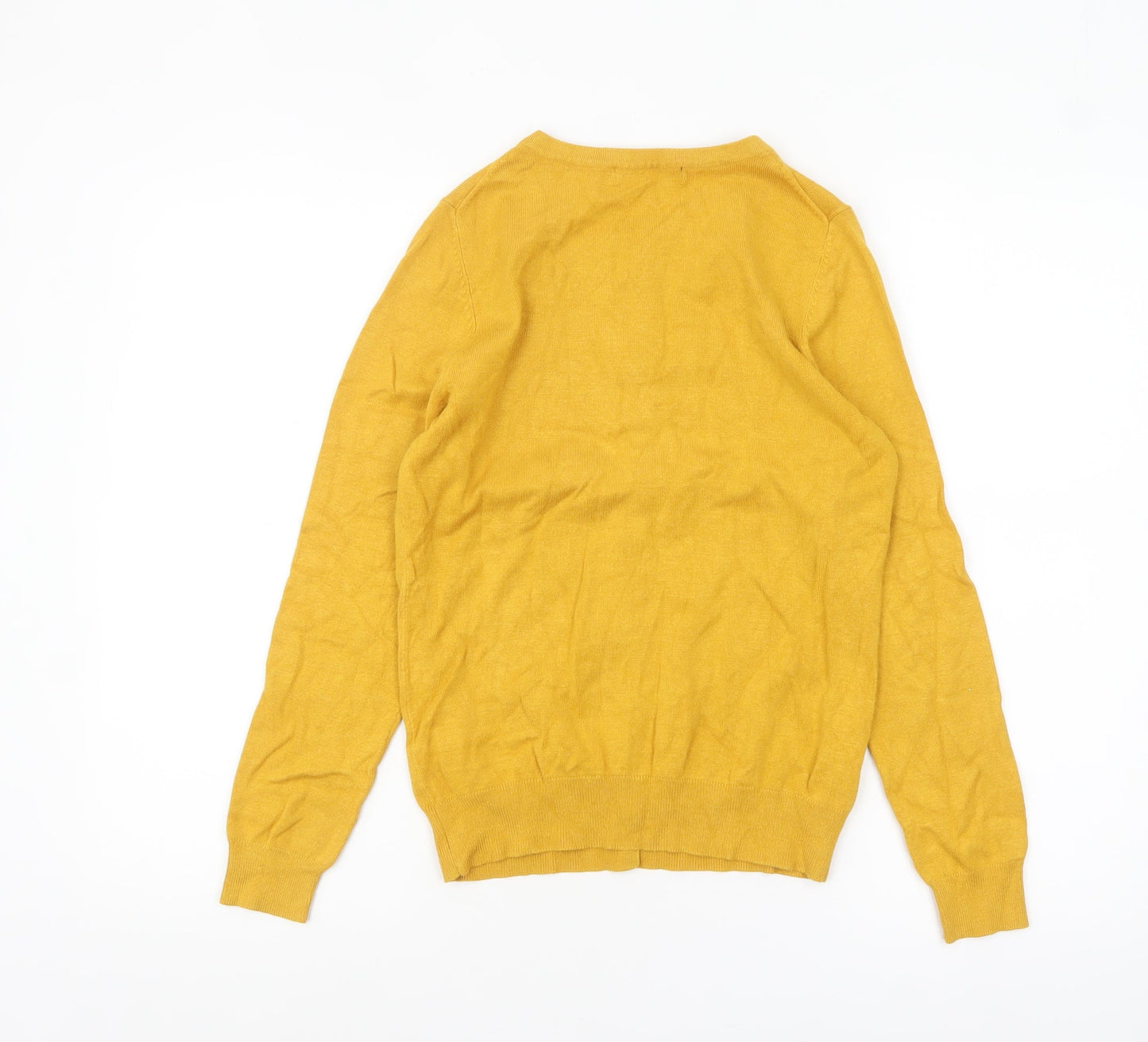 Womens UK Size 10 Dunnes Yellow Cardigan Jumper