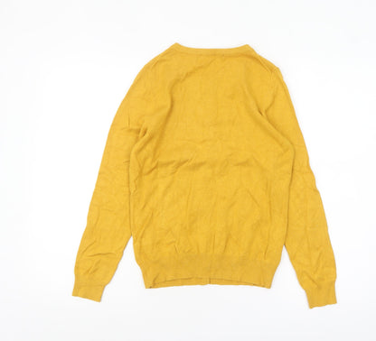 Womens UK Size 10 Dunnes Yellow Cardigan Jumper