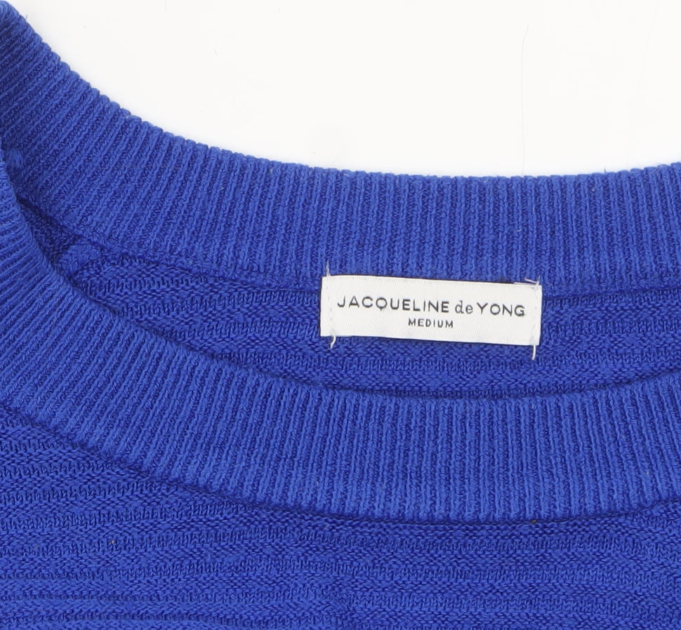 Womens UK Size M Jacqueline de Yong Blue Pullover Jumper