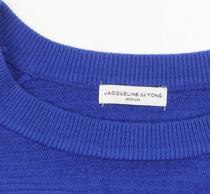 Womens UK Size M Jacqueline de Yong Blue Pullover Jumper