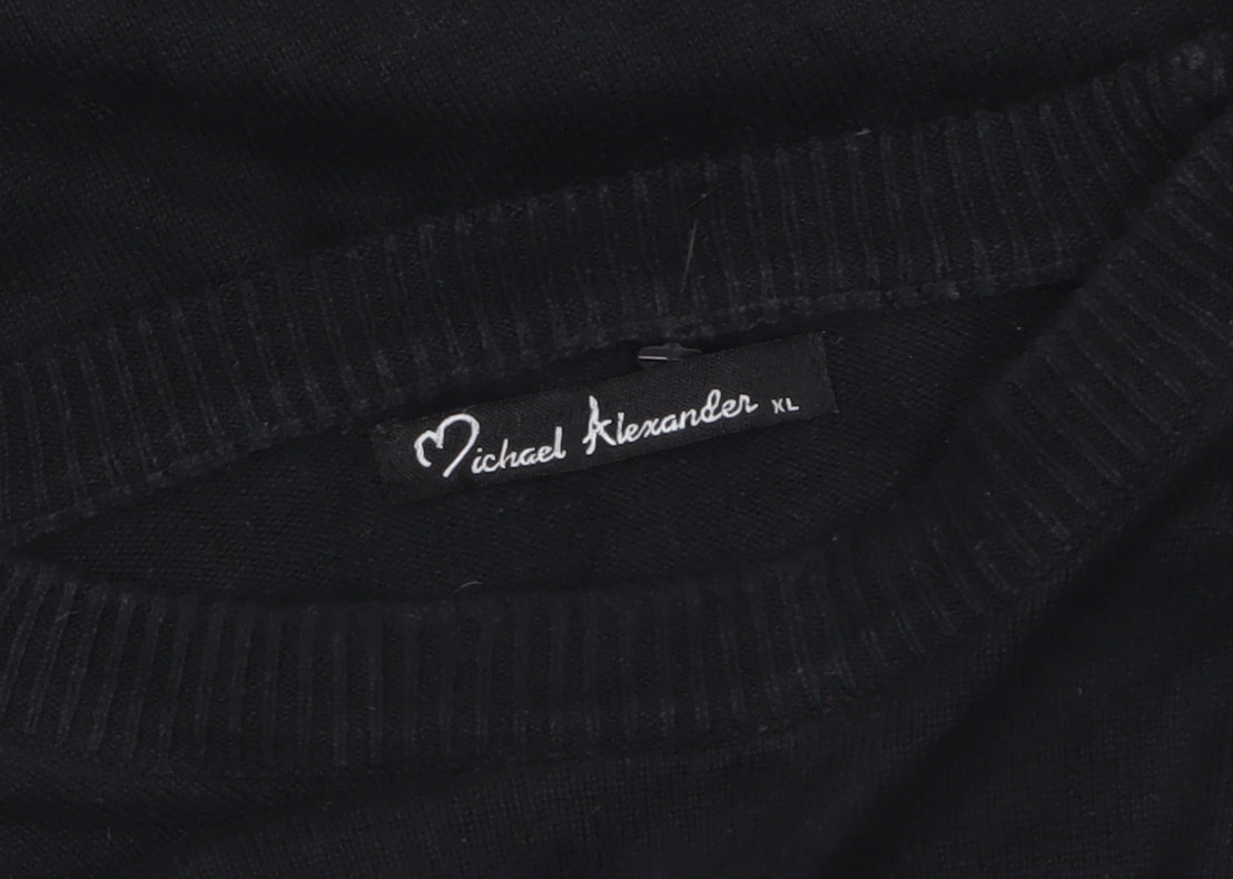 Womens UK Size XL Michael Alexander Black Pullover Jumper