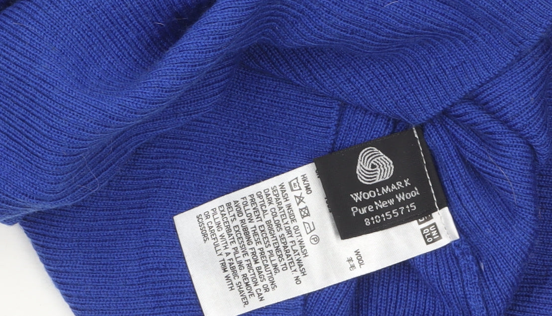 Womens UK Size S Uniqlo Blue Pullover Jumper