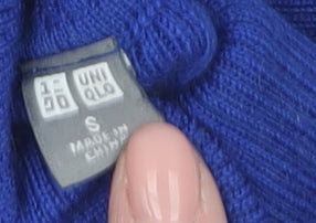 Womens UK Size S Uniqlo Blue Pullover Jumper