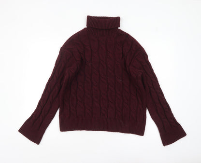 Womens UK Size M Marks and Spencer Red Pullover Jumper