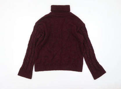Womens UK Size M Marks and Spencer Red Pullover Jumper