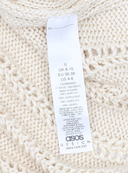 Womens UK Size S ASOS Beige Camisole Tank