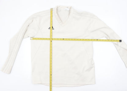 Mens UK Size L adidas Beige Pullover Sweatshirt