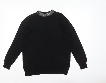 Womens UK Size 14 Dorothy Perkins Black Pullover Jumper