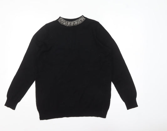 Womens UK Size 14 Dorothy Perkins Black Pullover Jumper