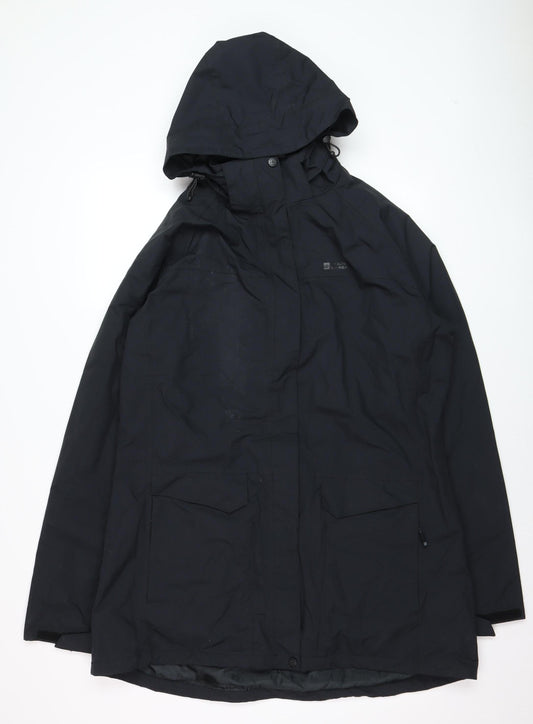 Mountain Warehouse Men's Black Waterproof Hooded Parka Jacket L