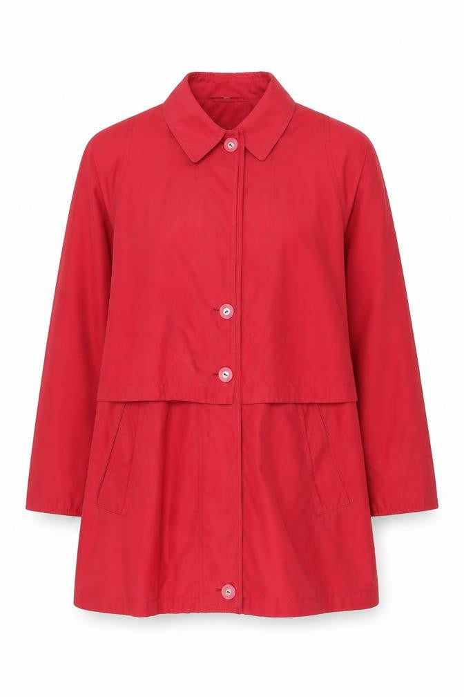 Womens UK Size M Dannimac Red Rain Coat