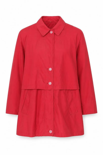 Womens UK Size M Dannimac Red Rain Coat