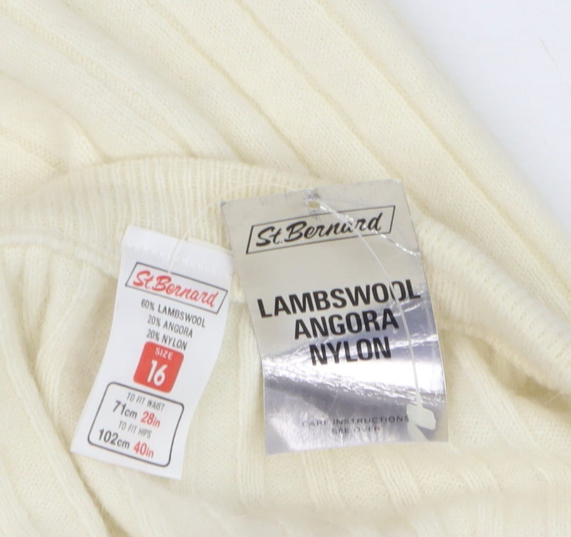 Womens UK Size 16 St. Bernard Straight & Pencil Knit Skirt