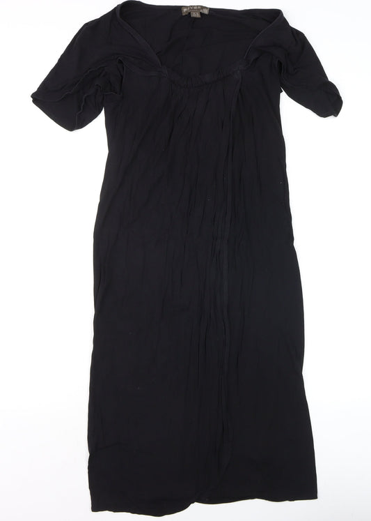 Fever London Women’s Black V-Neck Knee Length Sheath Dress Size 10