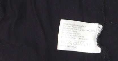 Fever London Women’s Black V-Neck Knee Length Sheath Dress Size 10