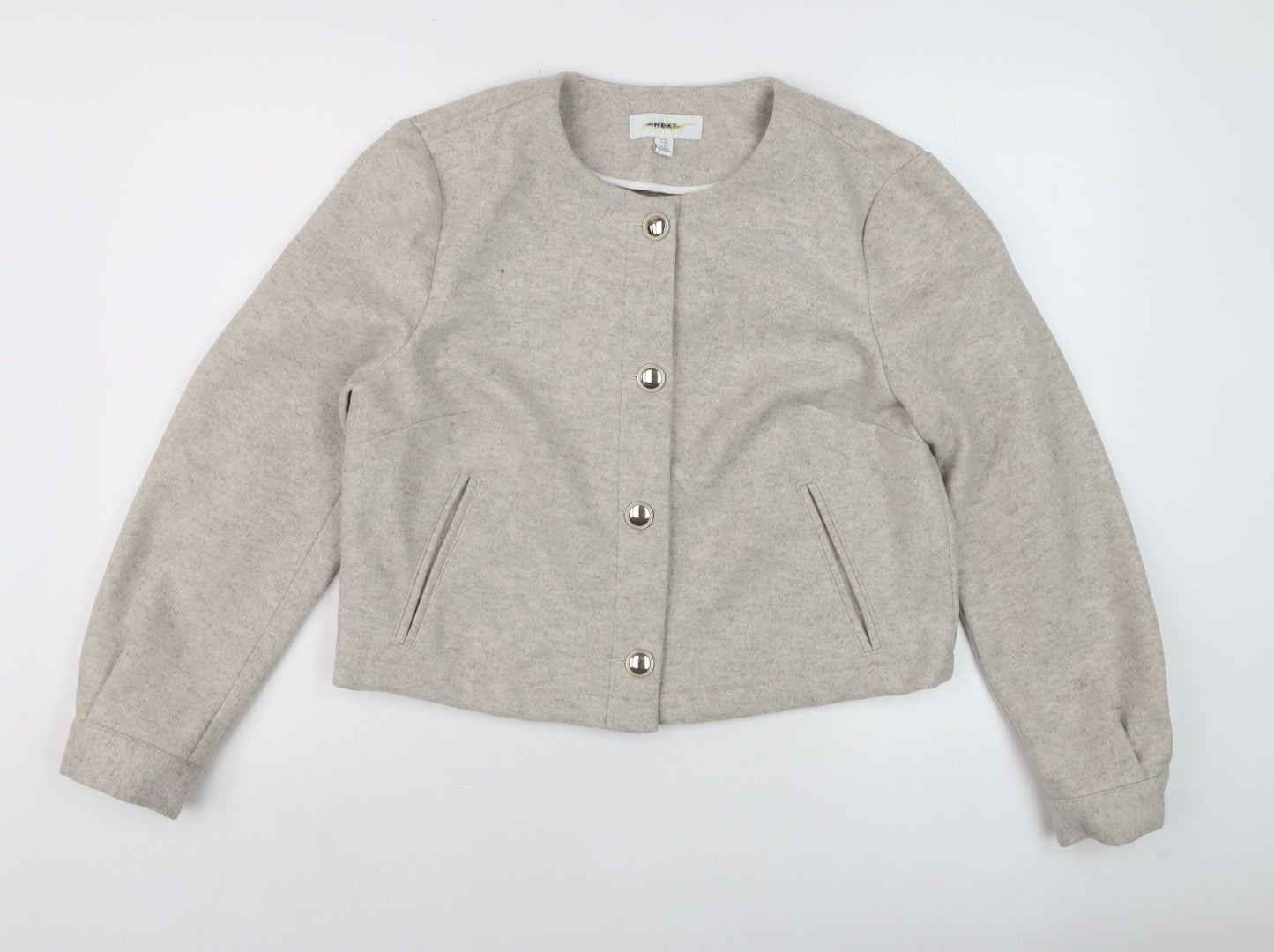 Womens UK Size 14 NEXT Beige Basic Jacket