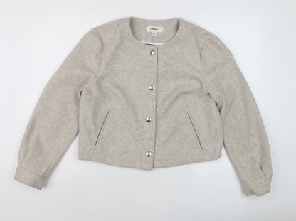 Womens UK Size 14 NEXT Beige Basic Jacket