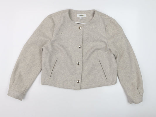 Womens UK Size 14 NEXT Beige Basic Jacket