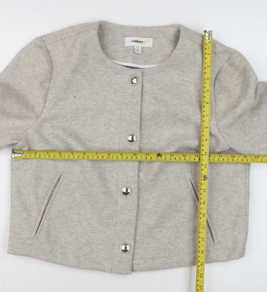Womens UK Size 14 NEXT Beige Basic Jacket