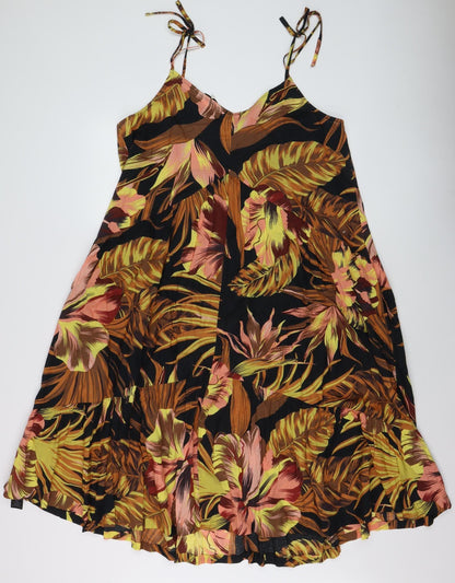 Myleene Klass Women's Multicoloured Floral Cotton Slip Dress Size 14