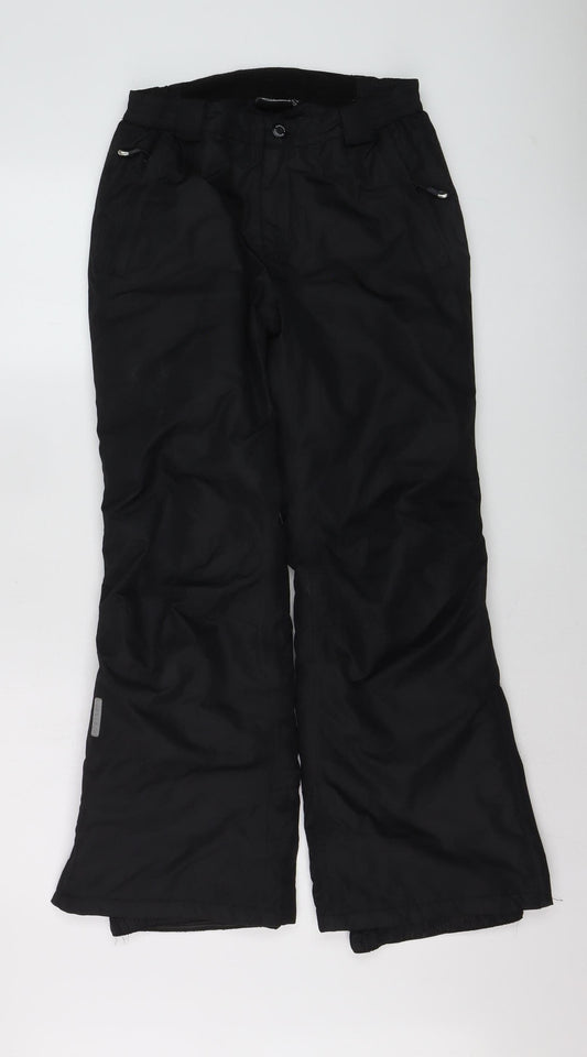 Boys UK Size 11-12 Years Icepeak Regular Fit Snow Pants Black Trousers