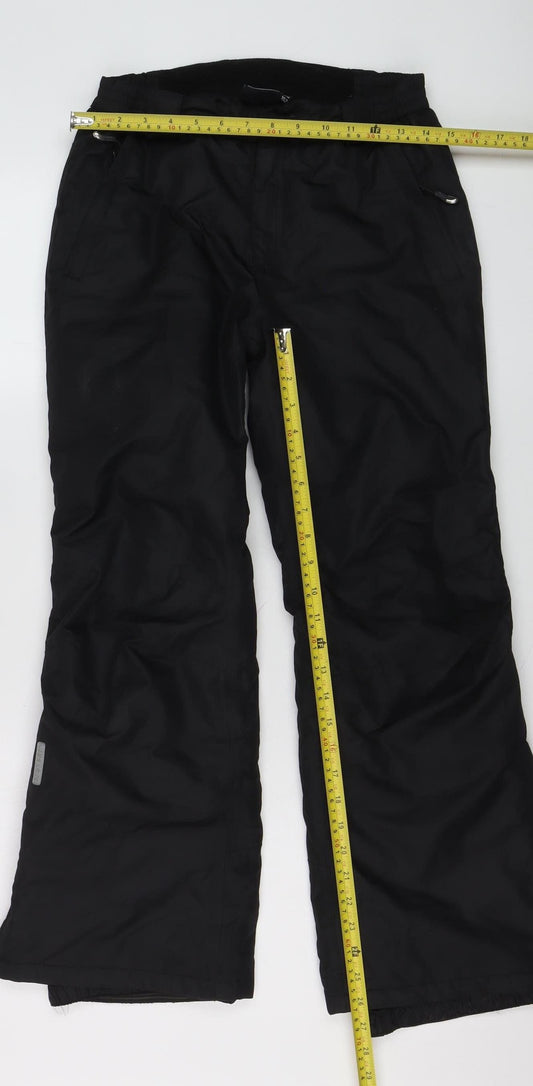 Boys UK Size 11-12 Years Icepeak Regular Fit Snow Pants Black Trousers