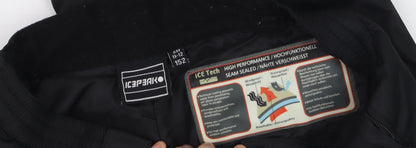 Boys UK Size 11-12 Years Icepeak Regular Fit Snow Pants Black Trousers