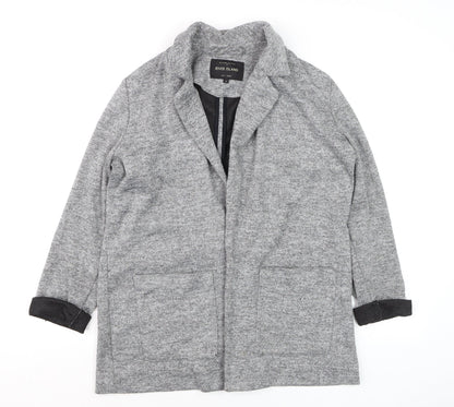 Womens UK Size 12 River Island Grey Basic Jacket