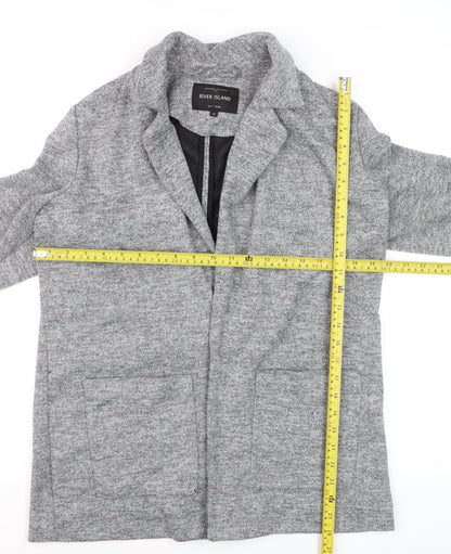 Womens UK Size 12 River Island Grey Basic Jacket