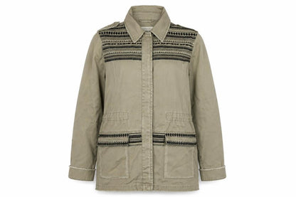 Womens UK Size 12 River Island Beige Military Jacket