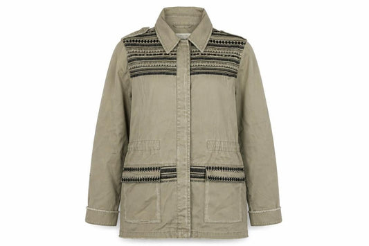 Womens UK Size 12 River Island Beige Military Jacket