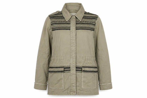 Womens UK Size 12 River Island Beige Military Jacket