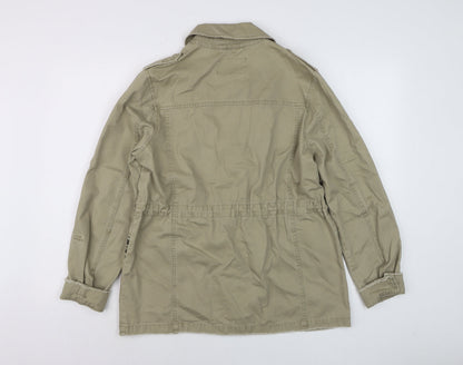 Womens UK Size 12 River Island Beige Military Jacket