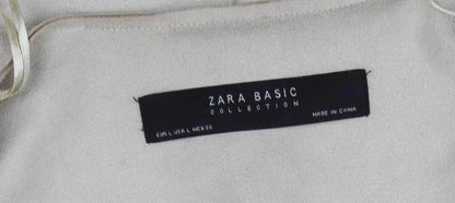 Womens UK Size 16 Zara Beige Basic Jacket