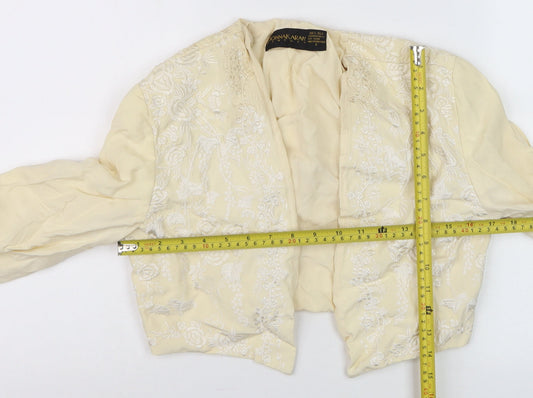 Womens UK Size 2 Donna Karan Ivory Blazer