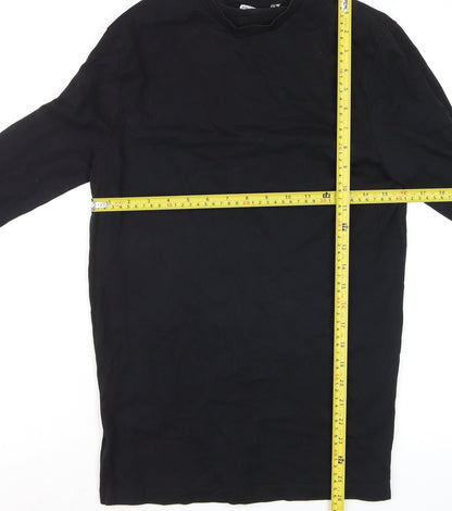 Womens UK Size XS ASOS DESIGN Black Basic T-Shirt