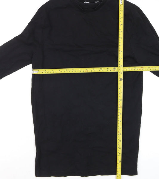 Womens UK Size XS ASOS DESIGN Black Basic T-Shirt