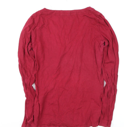 Womens UK Size 8 Nomads Red Basic T-Shirt