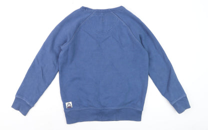 Boys UK Size 10-11 Years FatFace Blue Pullover Sweatshirt