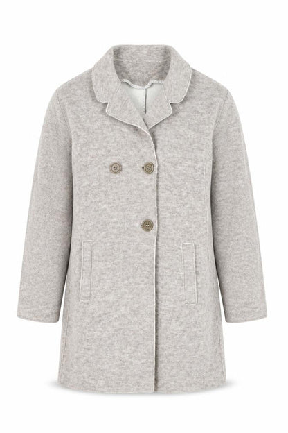 Jigsaw Junior Girls Beige Wool Blend Mid-Length Coat 8-9 Years