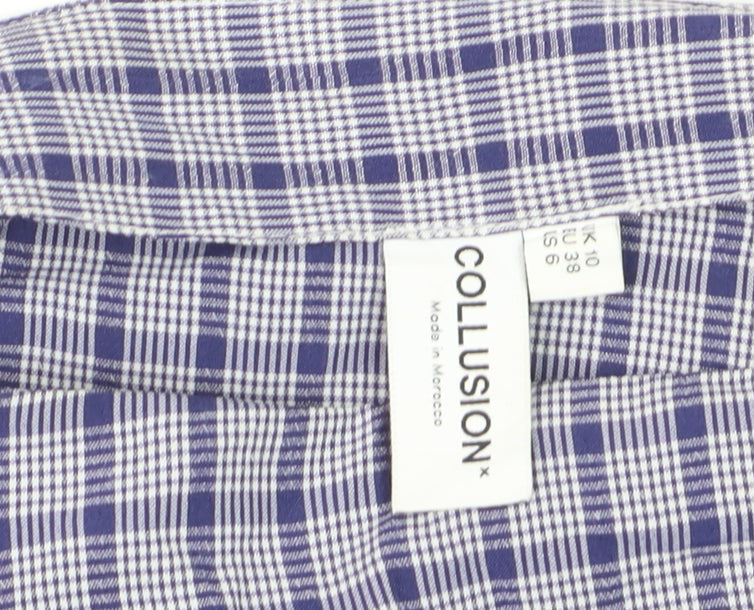 Womens UK Size 10 COLLUSION Pleated Twill Skirt