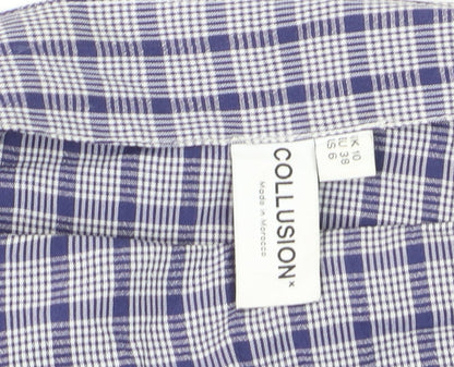 Womens UK Size 10 COLLUSION Pleated Twill Skirt