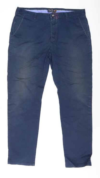 Ralph Lauren Men's Blue Straight Fit Cotton Chino Jeans Size 42