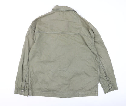 Mens UK Size M Topshop Green Military Jacket