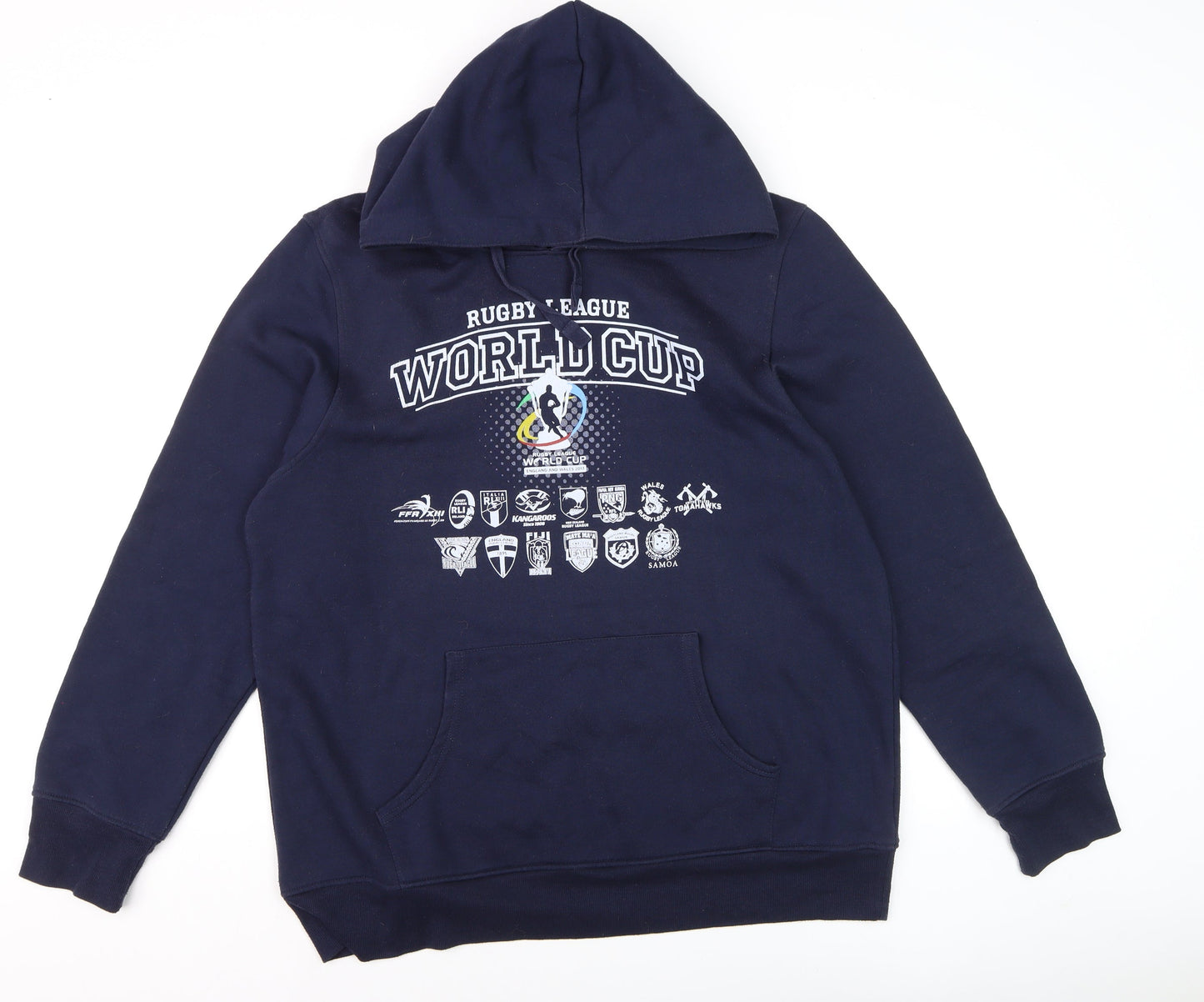Mens UK Size XL ISC Blue Pullover Hoodie
