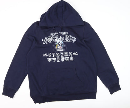 Mens UK Size XL ISC Blue Pullover Hoodie