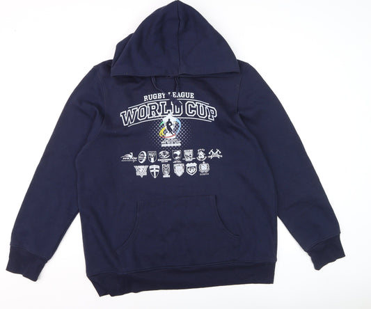 Mens UK Size XL ISC Blue Pullover Hoodie