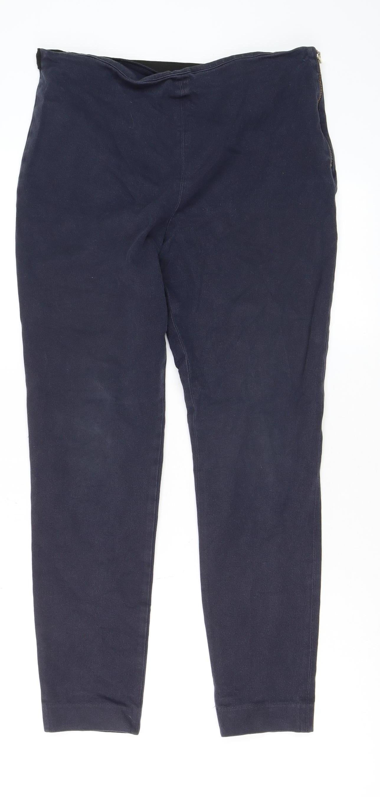 Womens UK Size 12 French Connection  Leggings Blue Leggings
