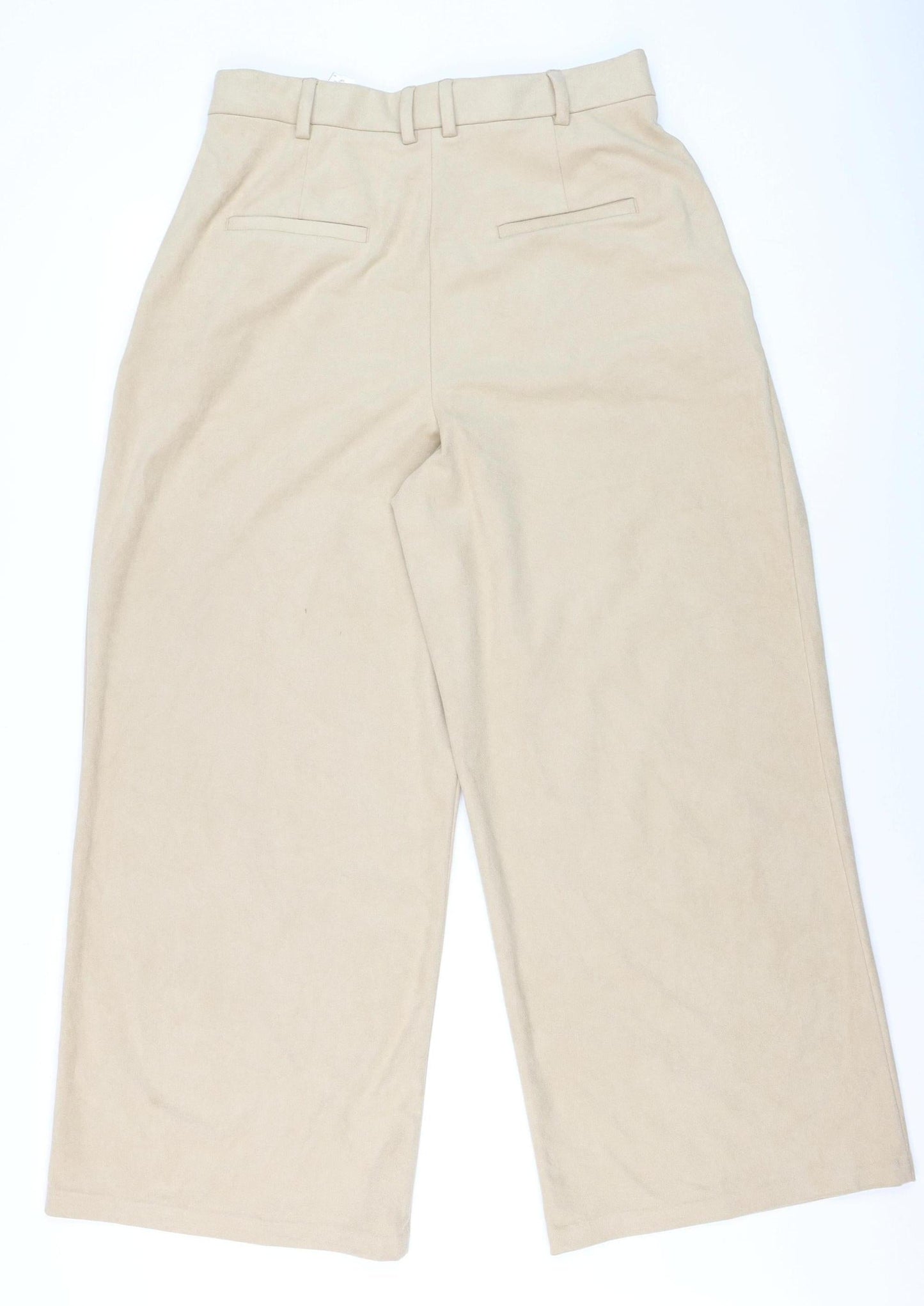 Womens UK Size 12 Marks and Spencer Regular Fit Casual Business Beige Trousers
