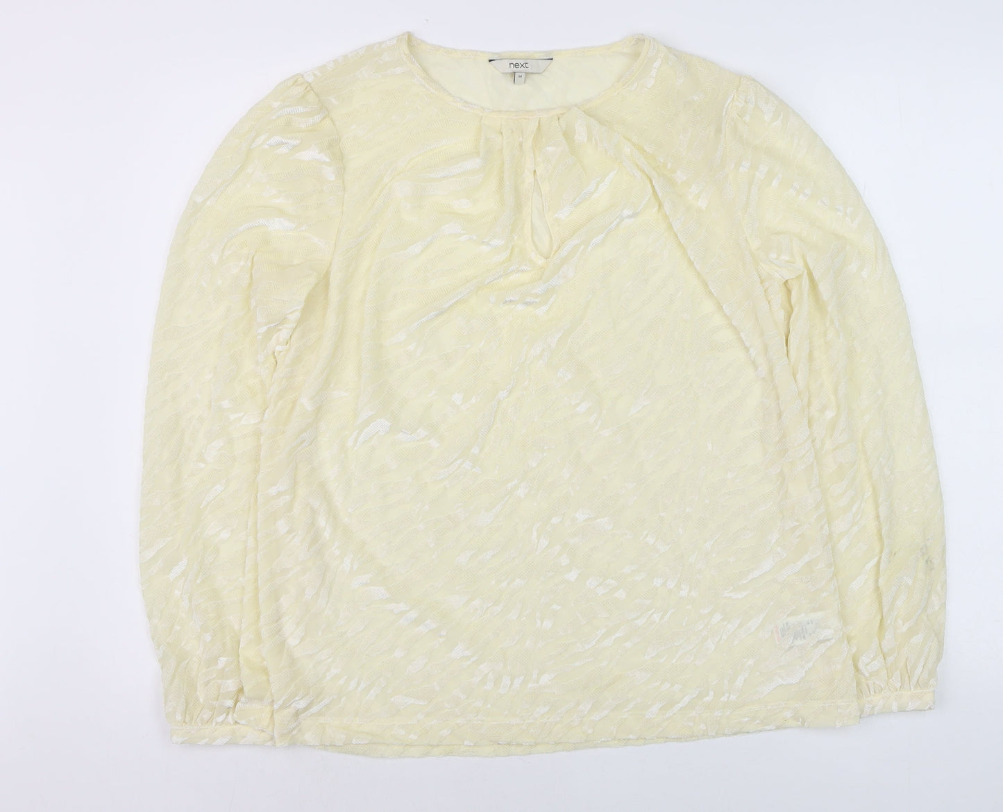 Womens UK Size 14 NEXT Ivory Tunic Blouse